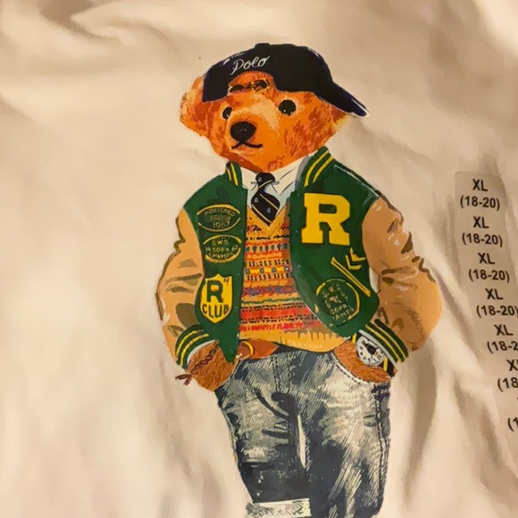 Polo by Ralph Lauren Kids White Bear Graphic Tee - Picture 4 of 4